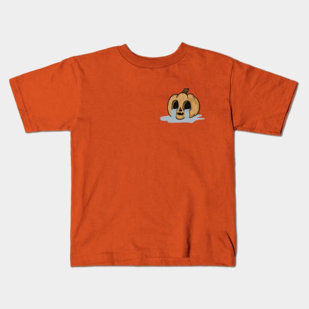 Pumpkin Puddles Kids T-Shirt by ellipticaldesigns